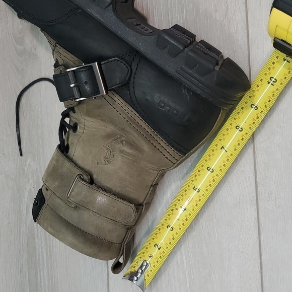 Polo by Ralph Lauren Mens Varick Leather High Top military boots shoes sz 10.5D - Picture 11 of 13